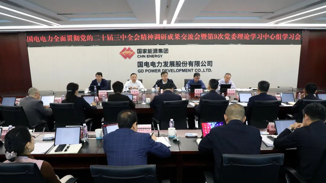 国电电力召开全面贯彻落实党的二十届三中全会精神调研成果交流会